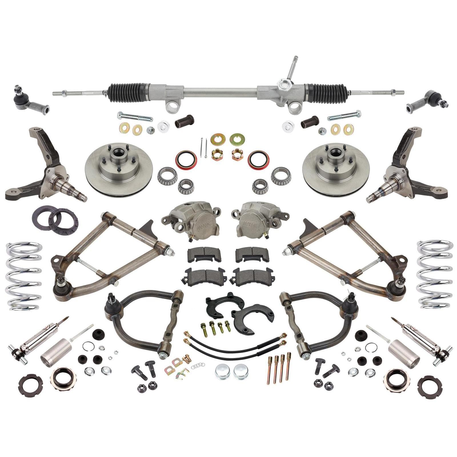 Mustang II IFS, Tube Arms, 700 Rated Coilovers, Manual Rack,4-3/4