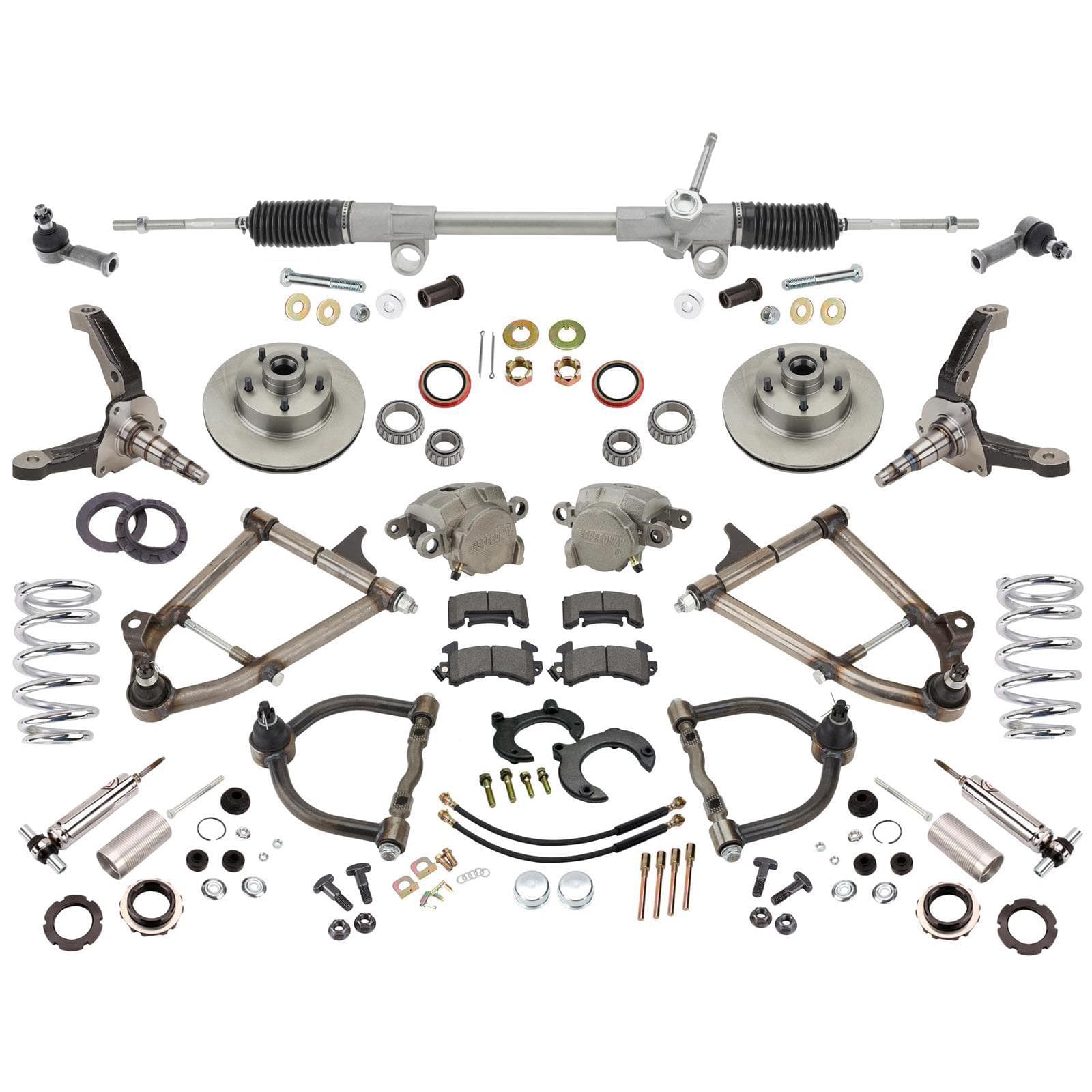Mustang II IFS, Drop Spindles, 600 Coilovers, Manual Rack, 4-3/4