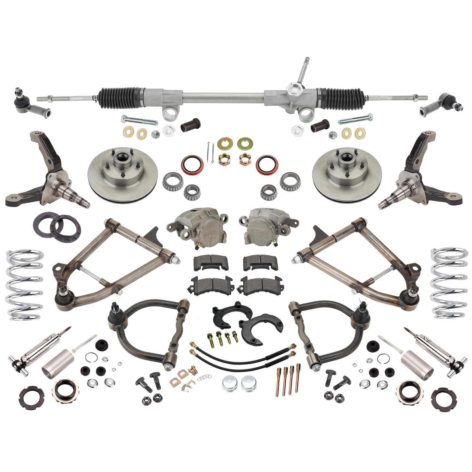 Mustang II IFS, Drop Spindles, 700 Coilovers, Manual Rack, 4-3/4