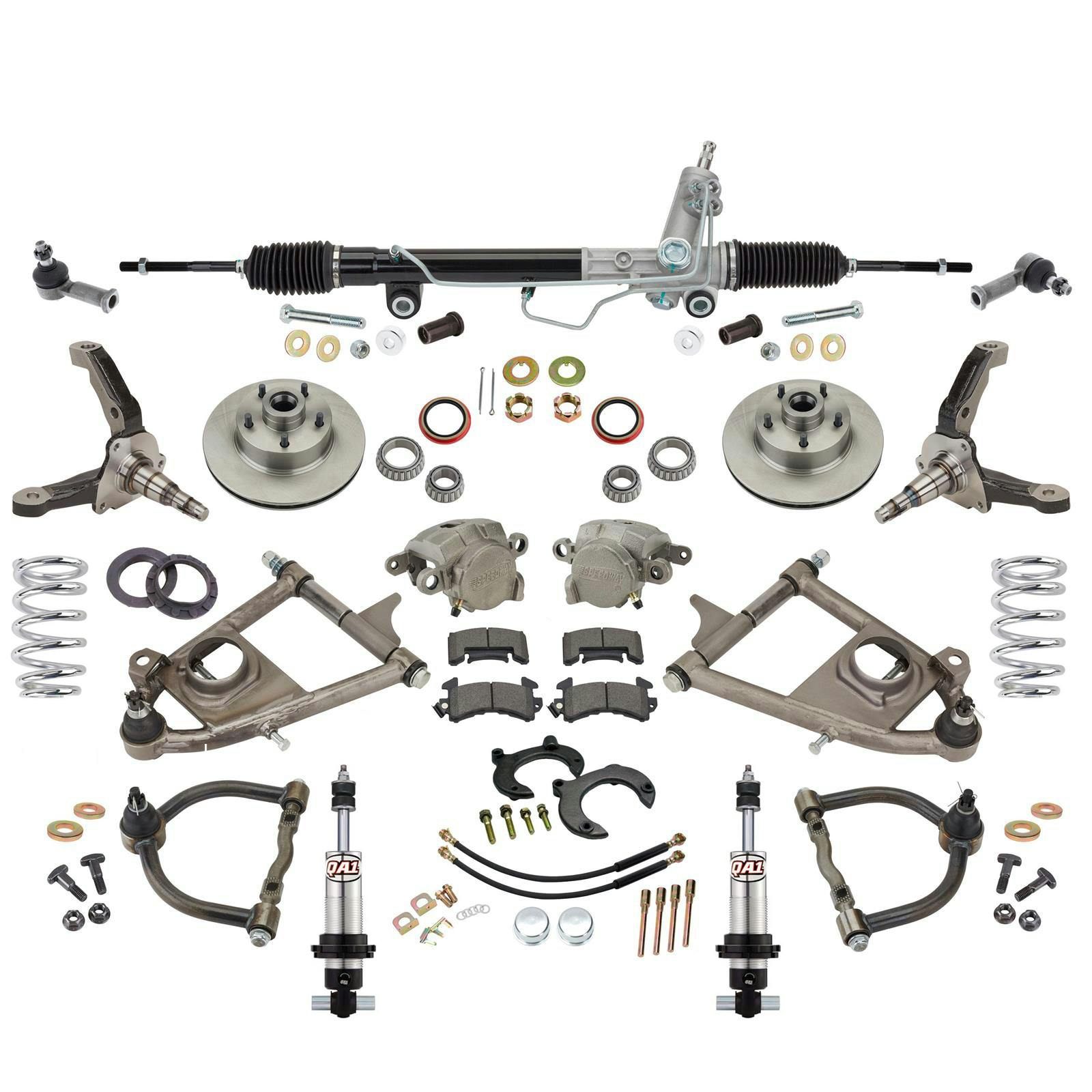 Mustang II IFS, Drop Spindles, 600 Coilovers, Power Rack, 4-1/2