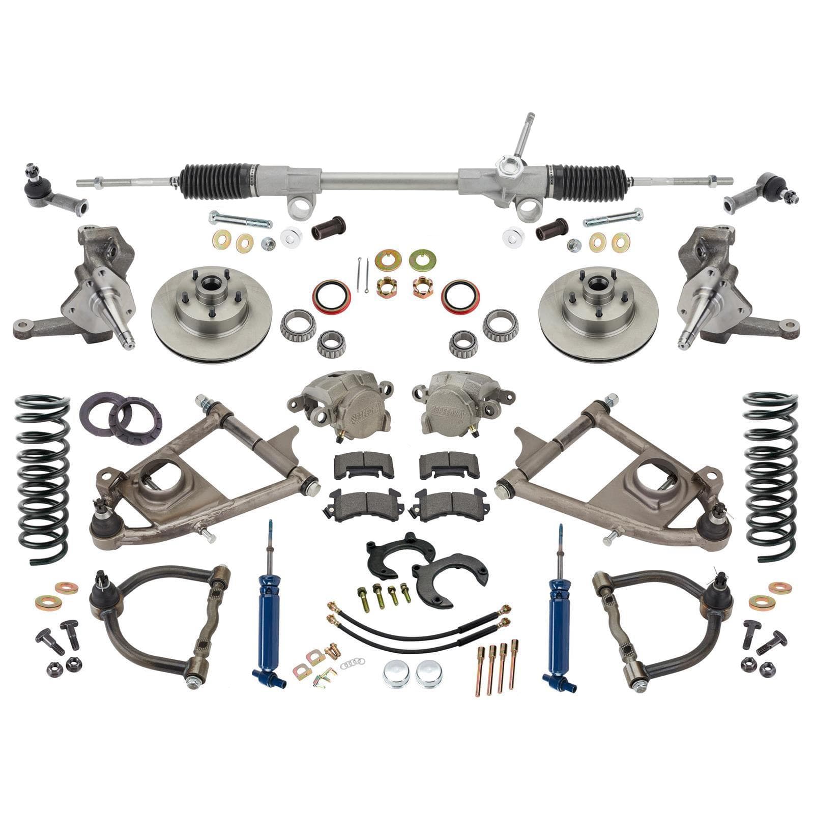 Mustang II IFS, Drop Spindles, 700 Coilovers, Manual Rack, 4-1/2