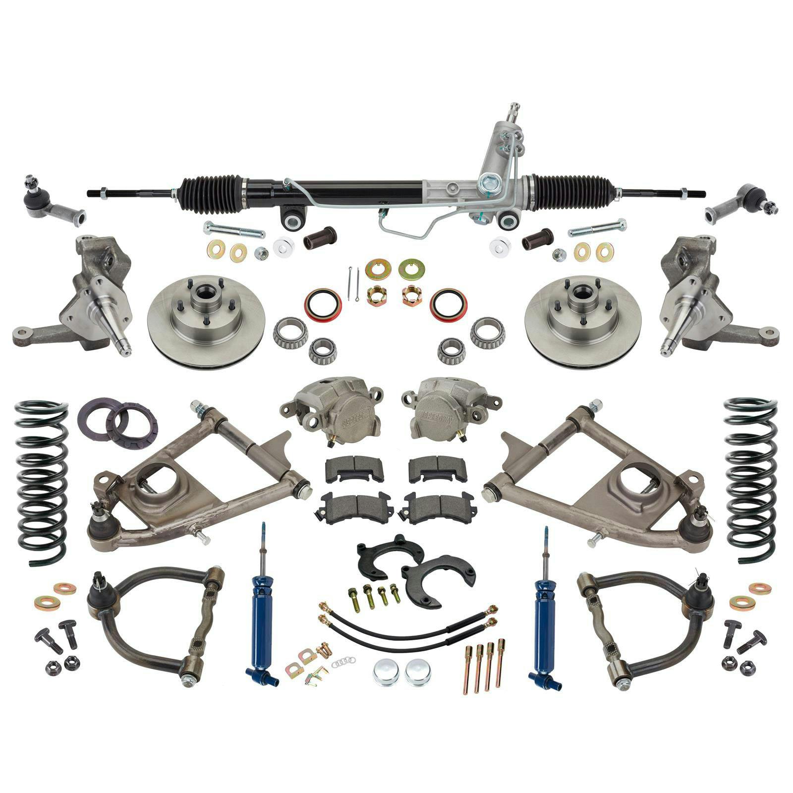 Mustang II IFS, Drop Spindles, 700 Coilovers, Manual Rack, 4-1/2