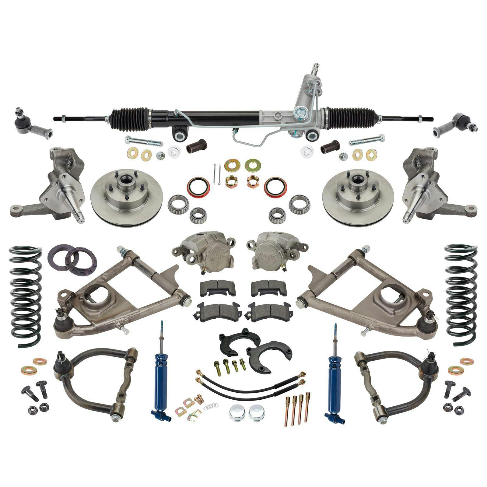 Mustang II IFS, Drop Spindles, 700 Coilovers, Power Rack, 4-1/2