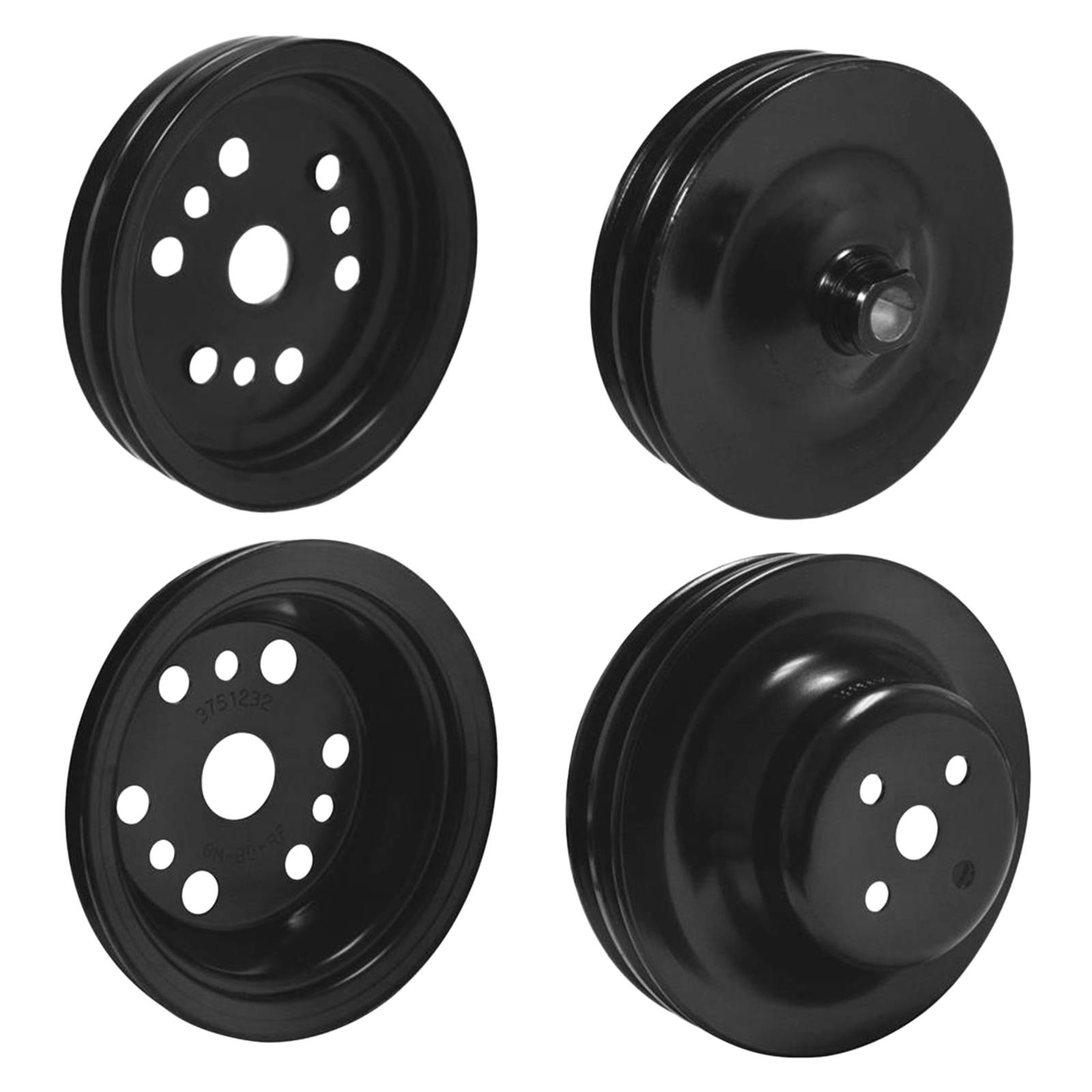 Vintage Air S/B Chevy 2/3-Groove 3-Pulley Set, Short Water Pump