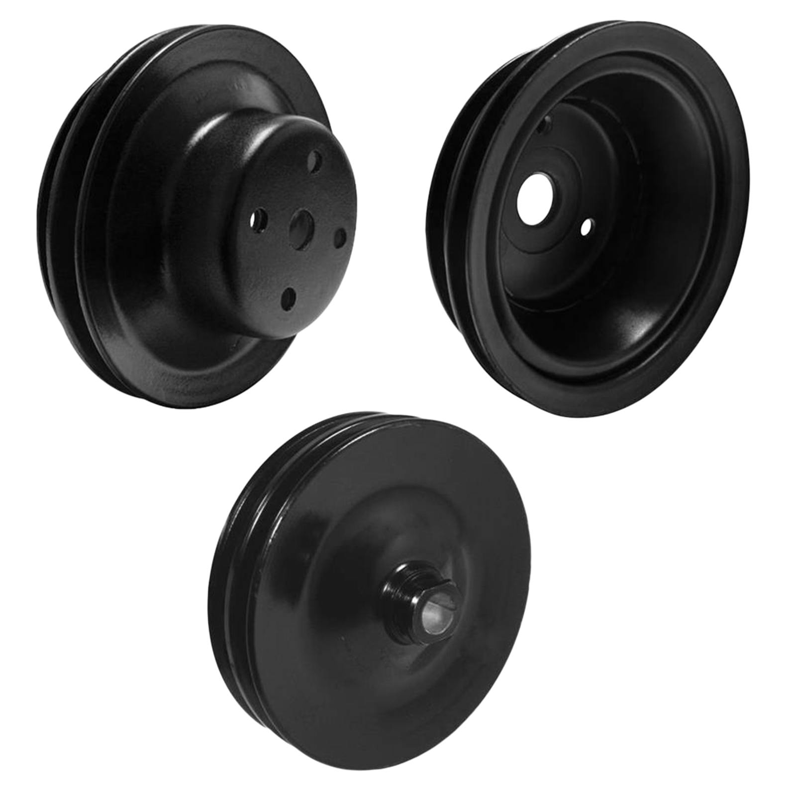 Vintage Air S/B Chevy 2/3-Groove 3-Pulley Set, Long Water Pump