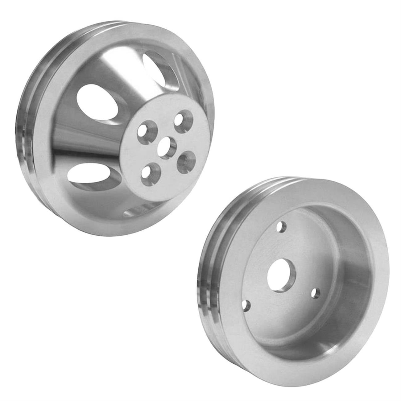Vintage Air S/B Chevy ProLine Aluminum 2-Pulley Set, 2-Groove