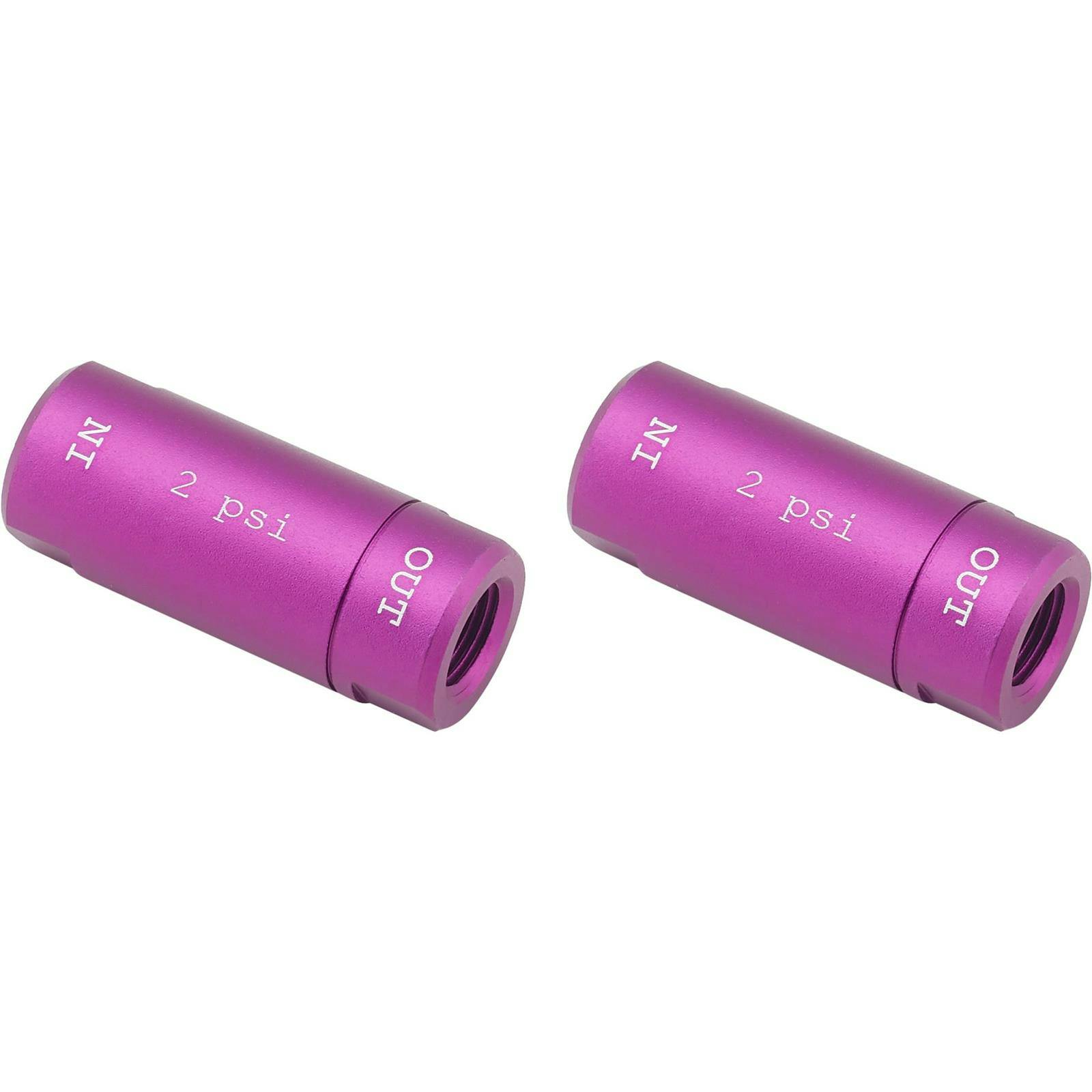 Speedway Disc Brake Residual Valves, 2 PSI, Purple, Pair
