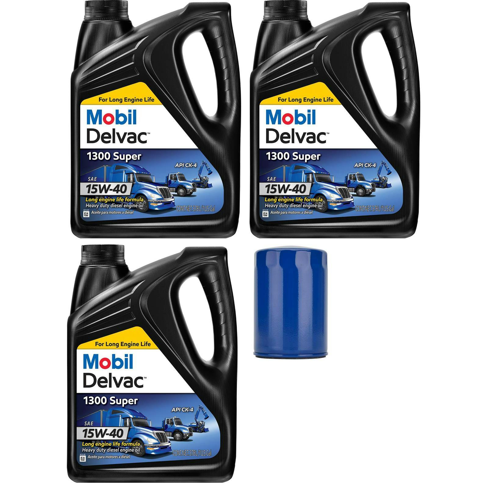 Mobil Syn Blend 15W40/AC Delco Filter 6.6L Duramax Oil Change Kit