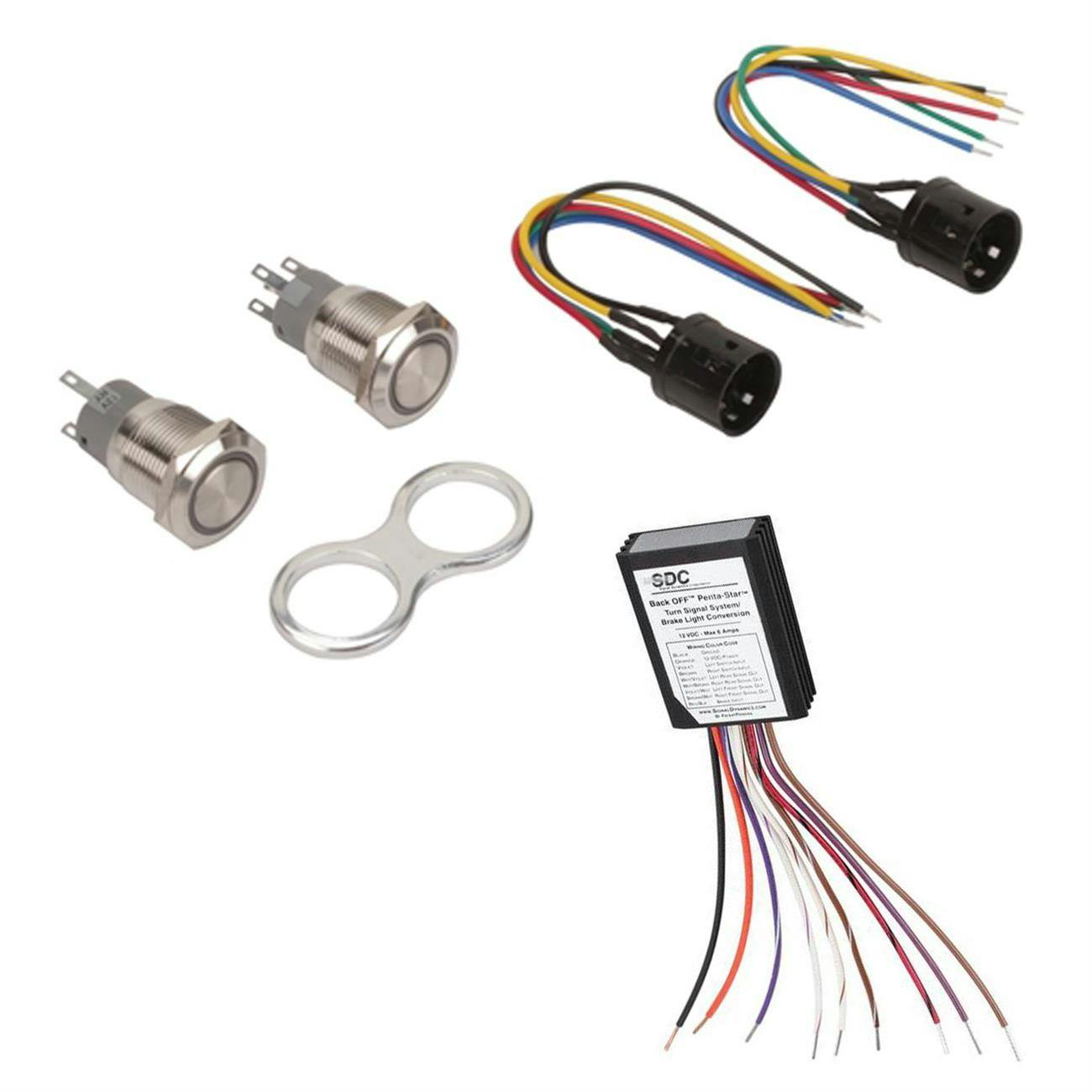 Self-Canceling Turn Signal Switch and Module Kit, Green Switches