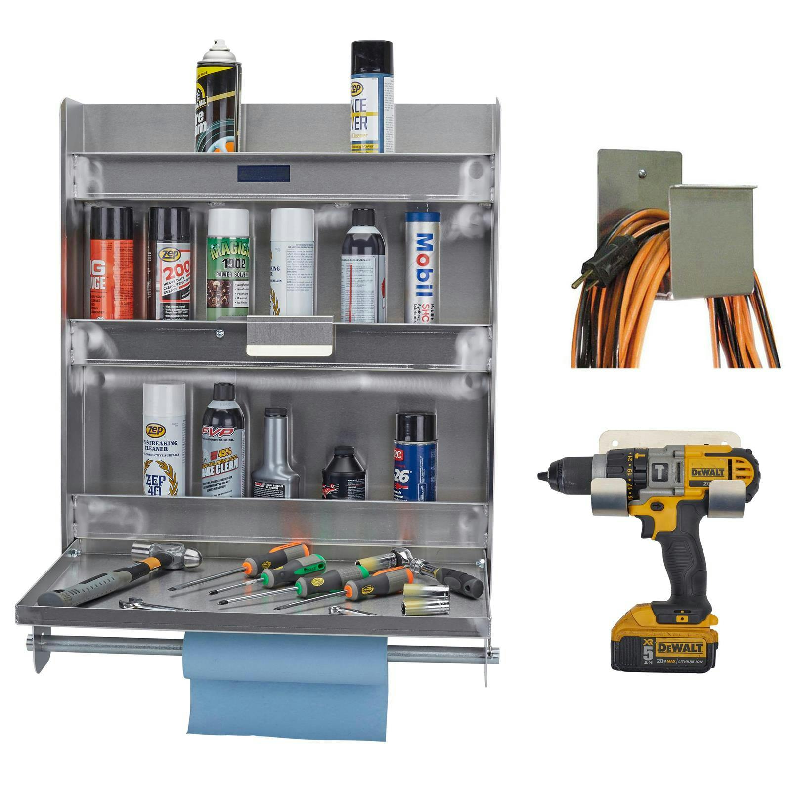Standard Trailer Organizer Kit, Cabinet/Cord Hook/Drill Holder