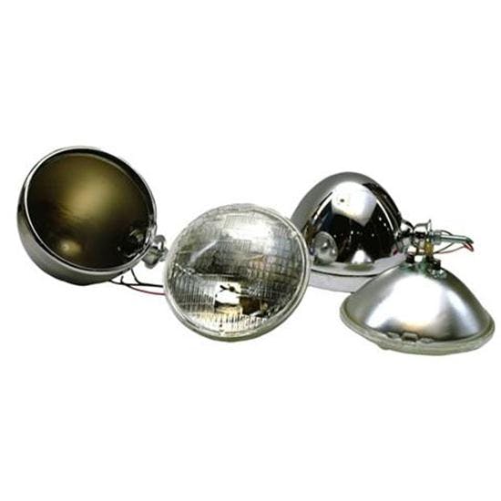 Chrome Dietz Type Headlights, Standard Bulb