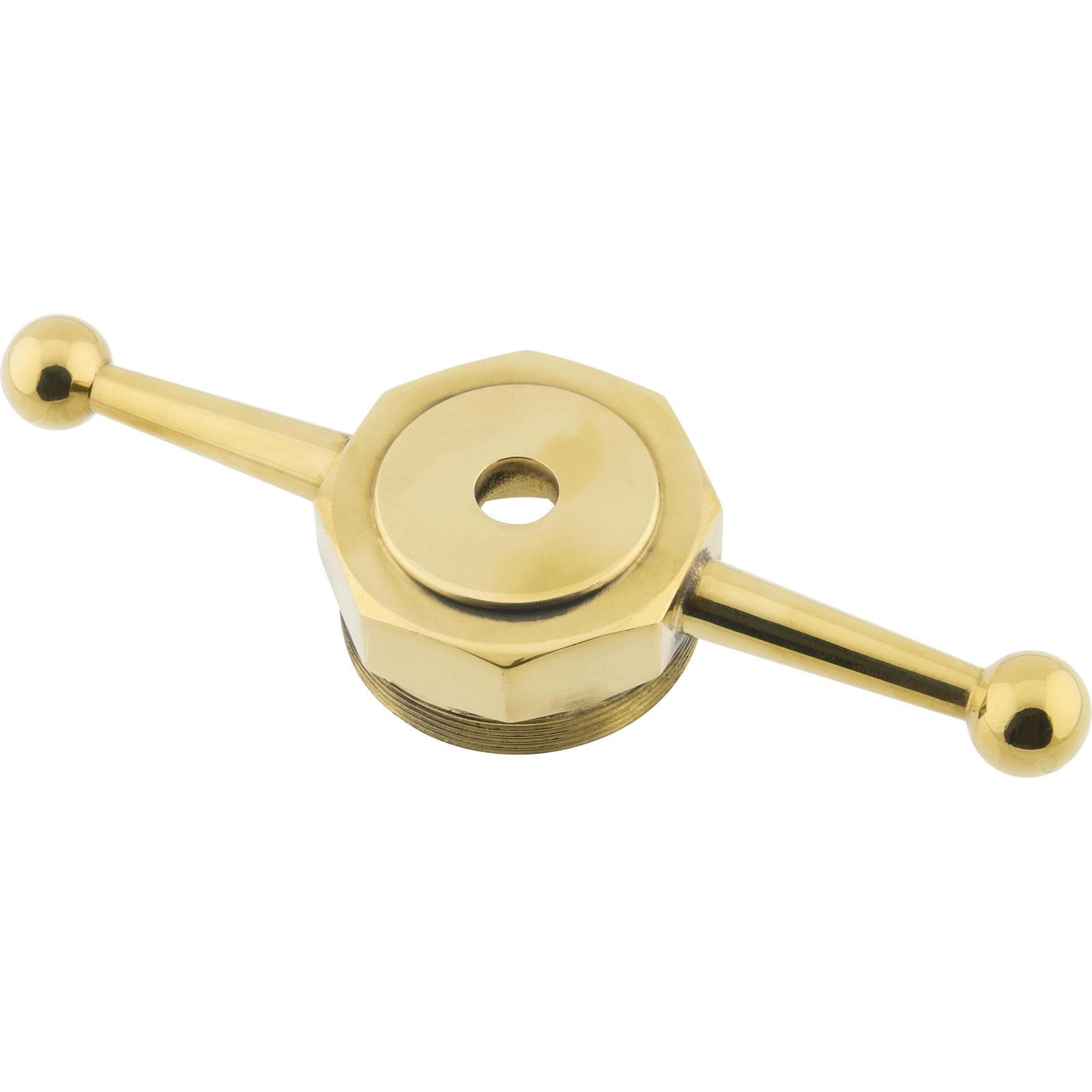 Model T Dog Bone Radiator Cap, Brass, Drilled