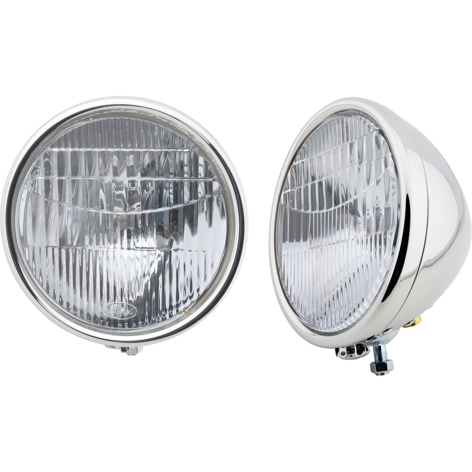 1928-29 Ford Model A Stainless 12 Volt Halogen Headlights