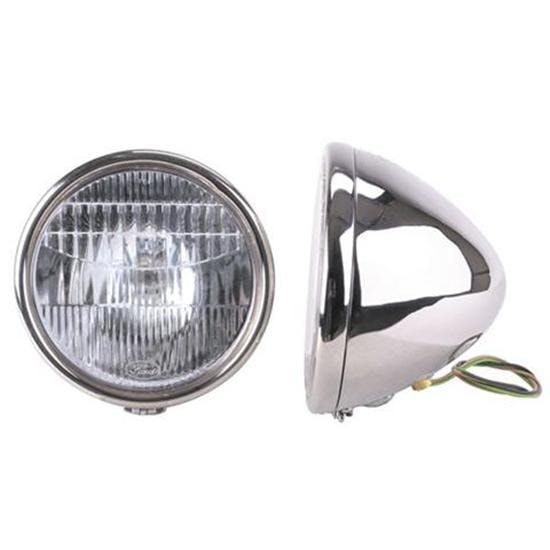1928-29 Ford Model A Stainless 12 Volt Halogen Headlights