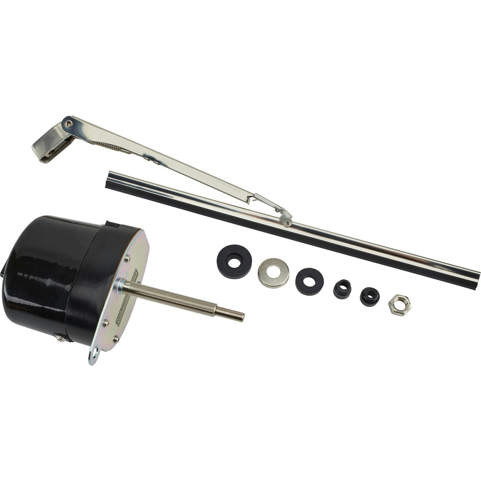 Universal Black 12 Volt Electric Windshield Wiper Motor Kit