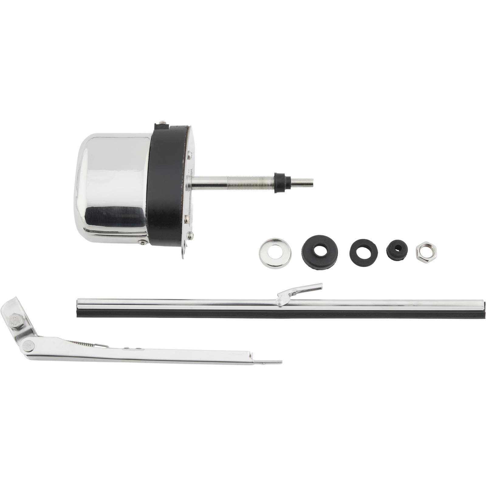 Universal Stainless 12 Volt Electric Windshield Wiper Motor Kit