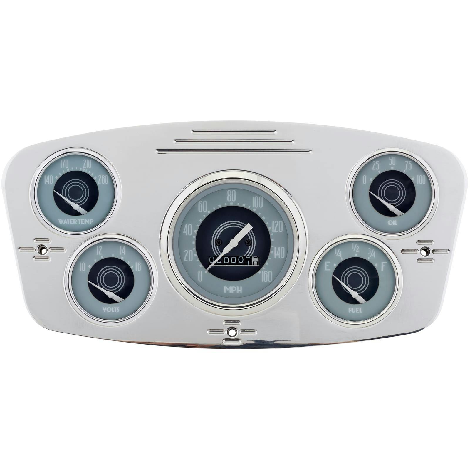 Omega Kustom Avant 5-Gauge Set, Mechanical Speedometer, 3-3/8