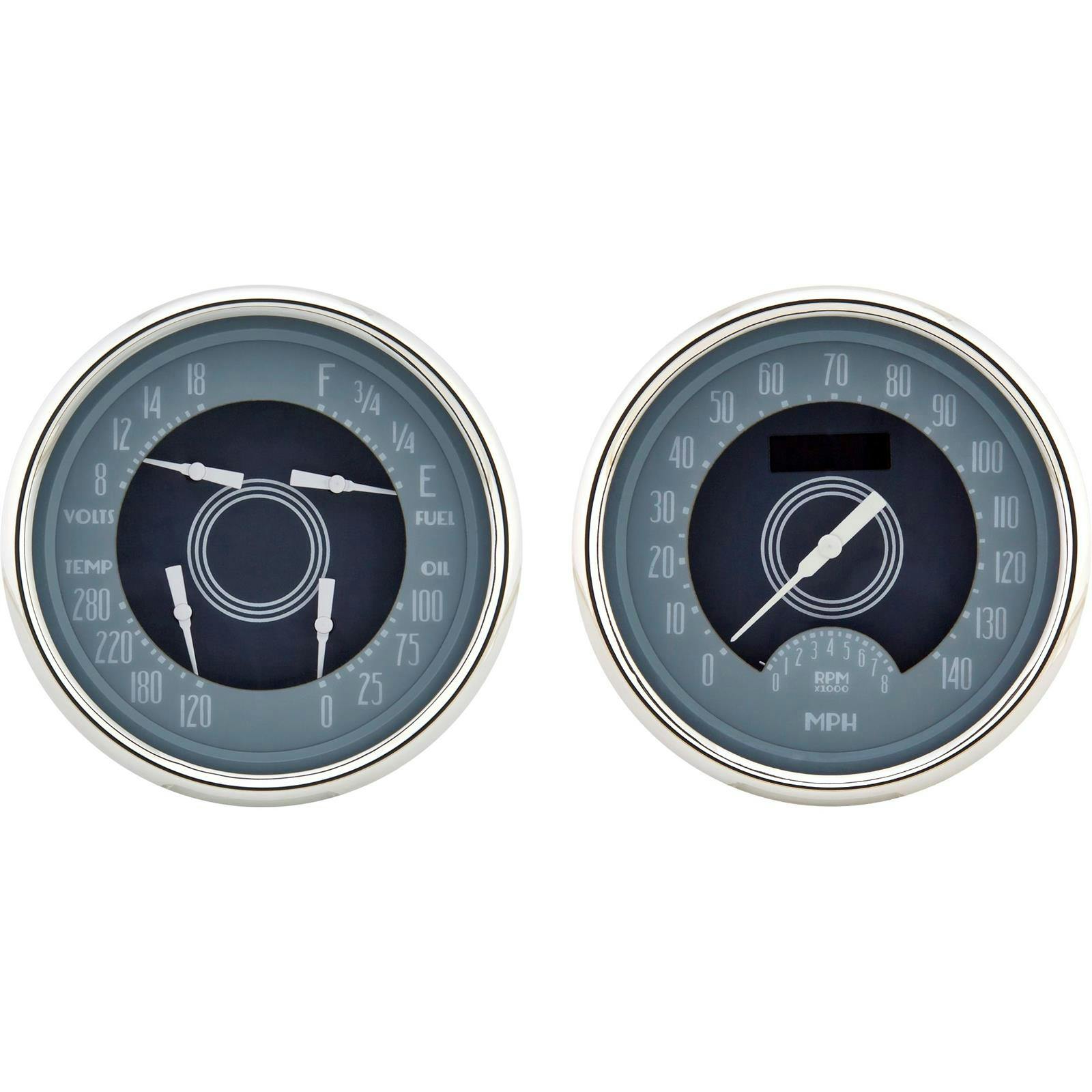 Omega Kustom Avant Quad Gauge and Speedometer/Tach Combo, 4-3/8