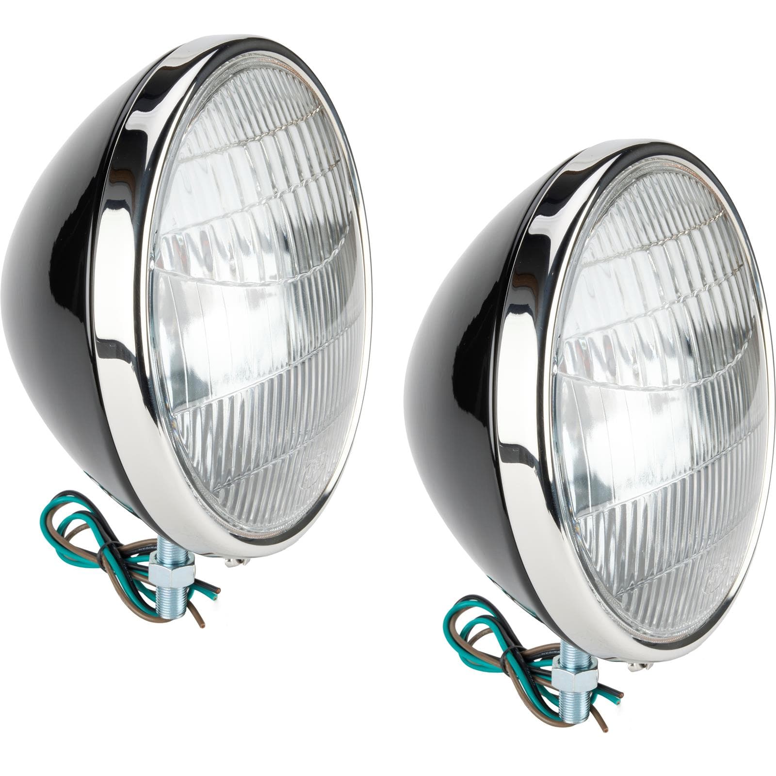 1934 Ford Commercial Headlights, 12V Halogen, Stock 9-1/2 In Diameter