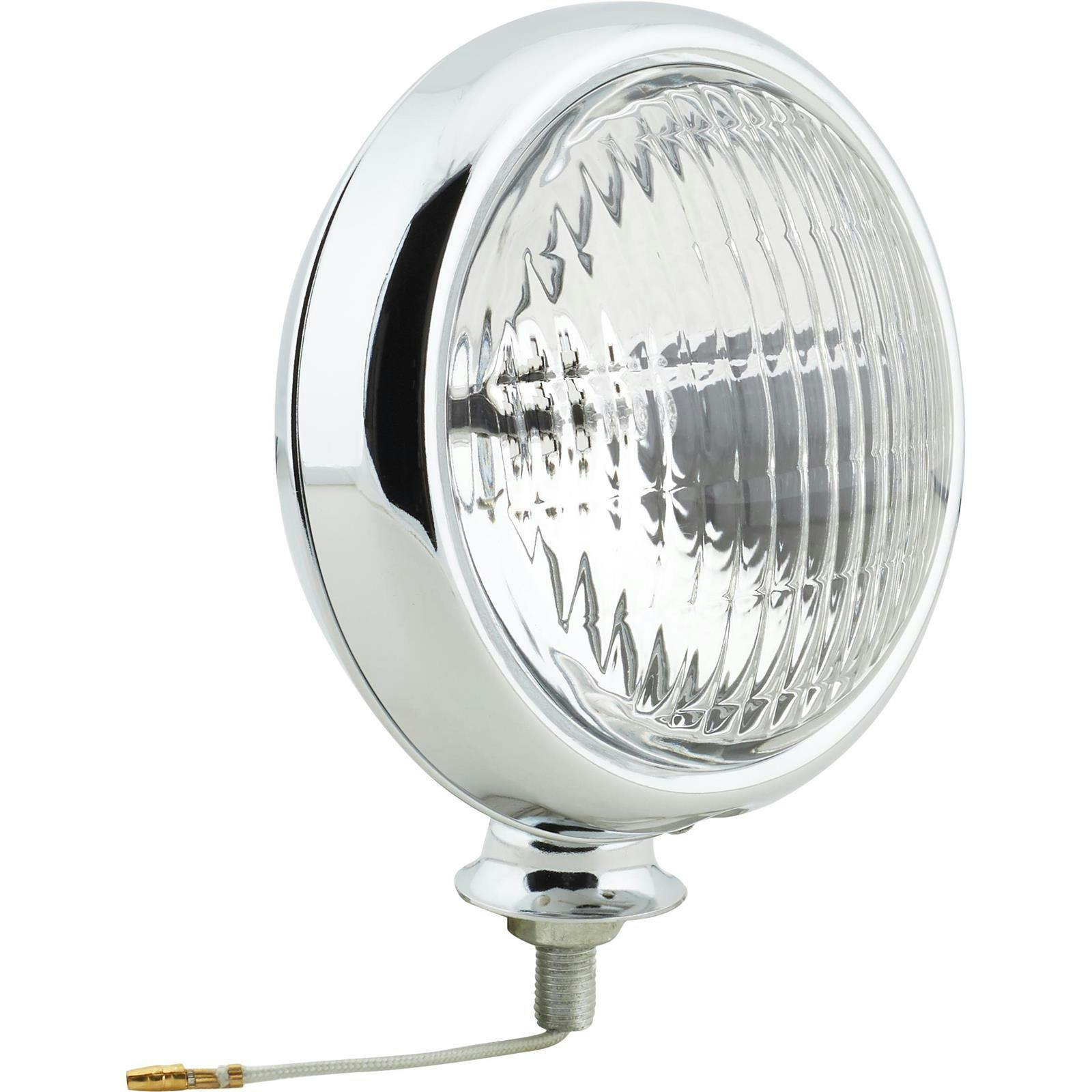Chrome Vintage Style Fog Light, 12 Volt, Clear Lens