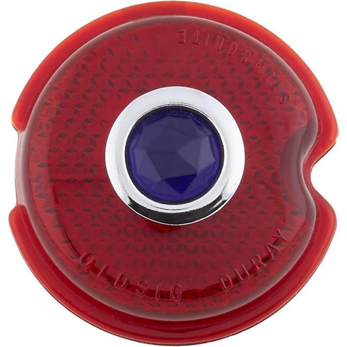1939 Chevy Glass Taillight Lens w/Blue Dot