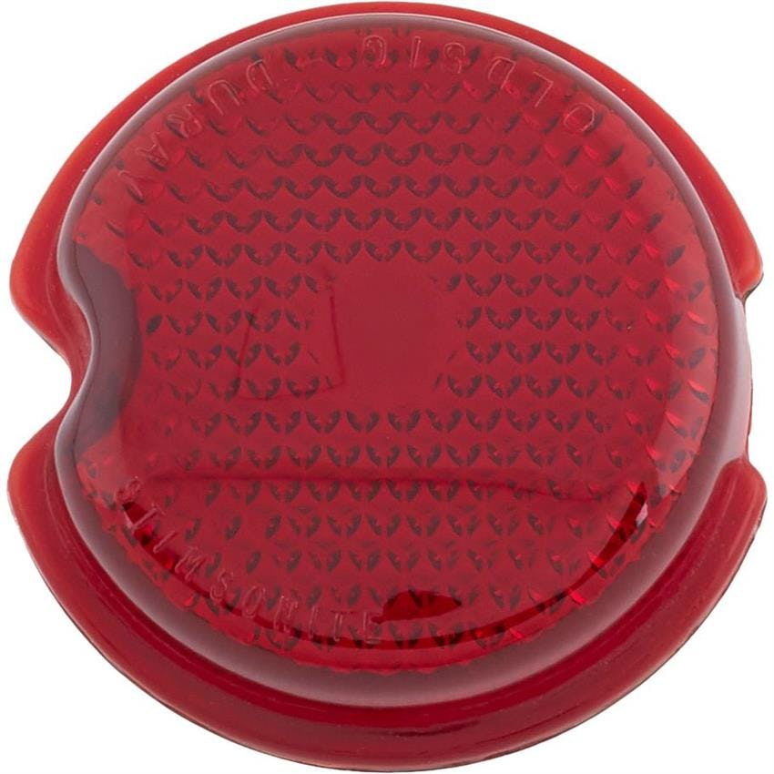 1939 Chevy Glass Taillight Lens, Standard Red