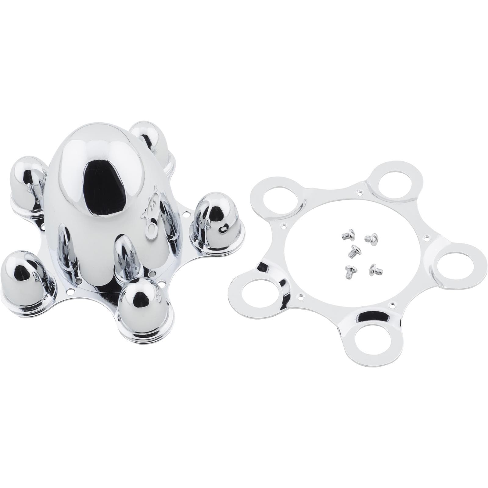 Speedway Bullet-Style Spider Cap Wheel Hub Cover, 5 on 4-3/4 Inch