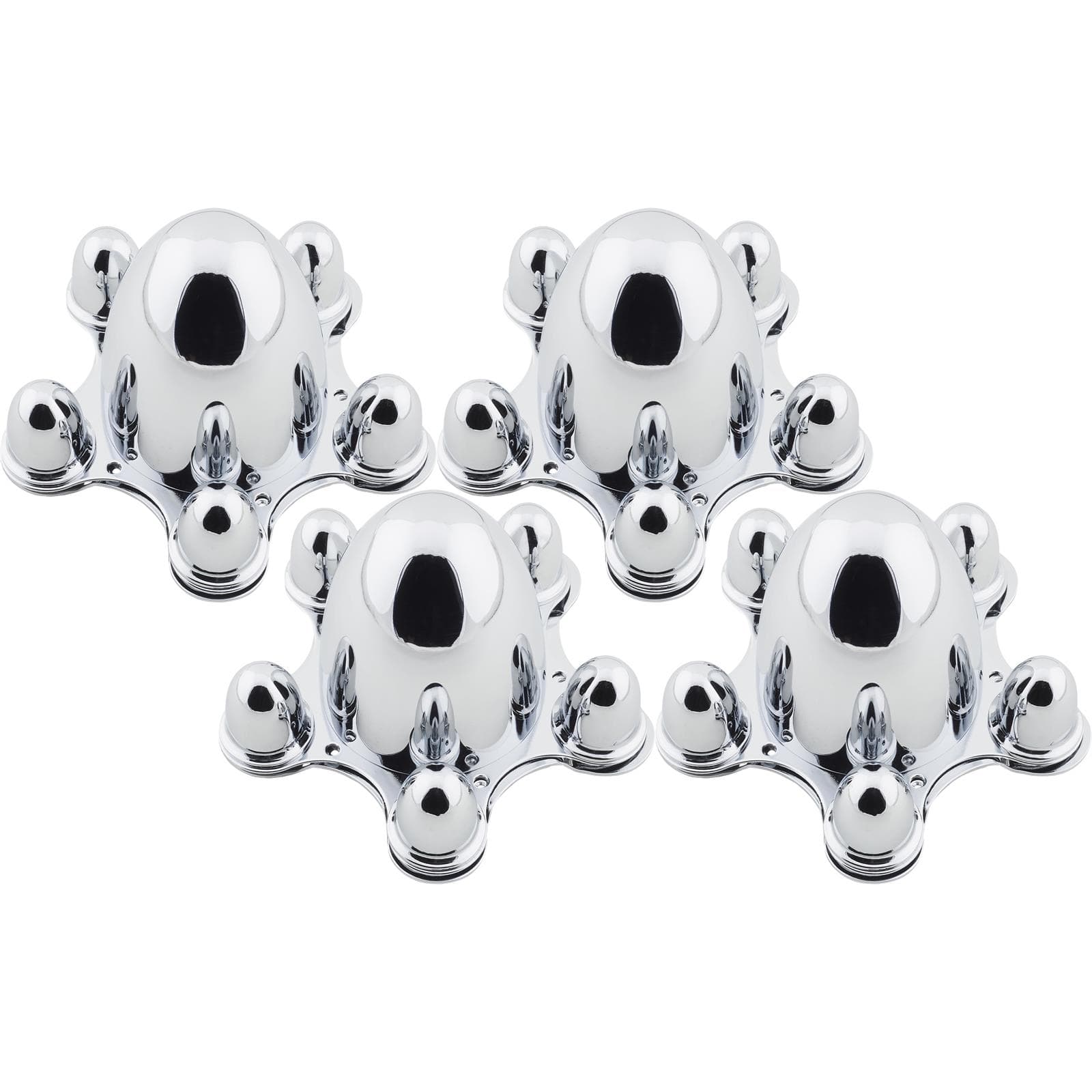 Bullet-Style Spider Cap Wheel Hub Covers, 5 on 4-3/4 Inch