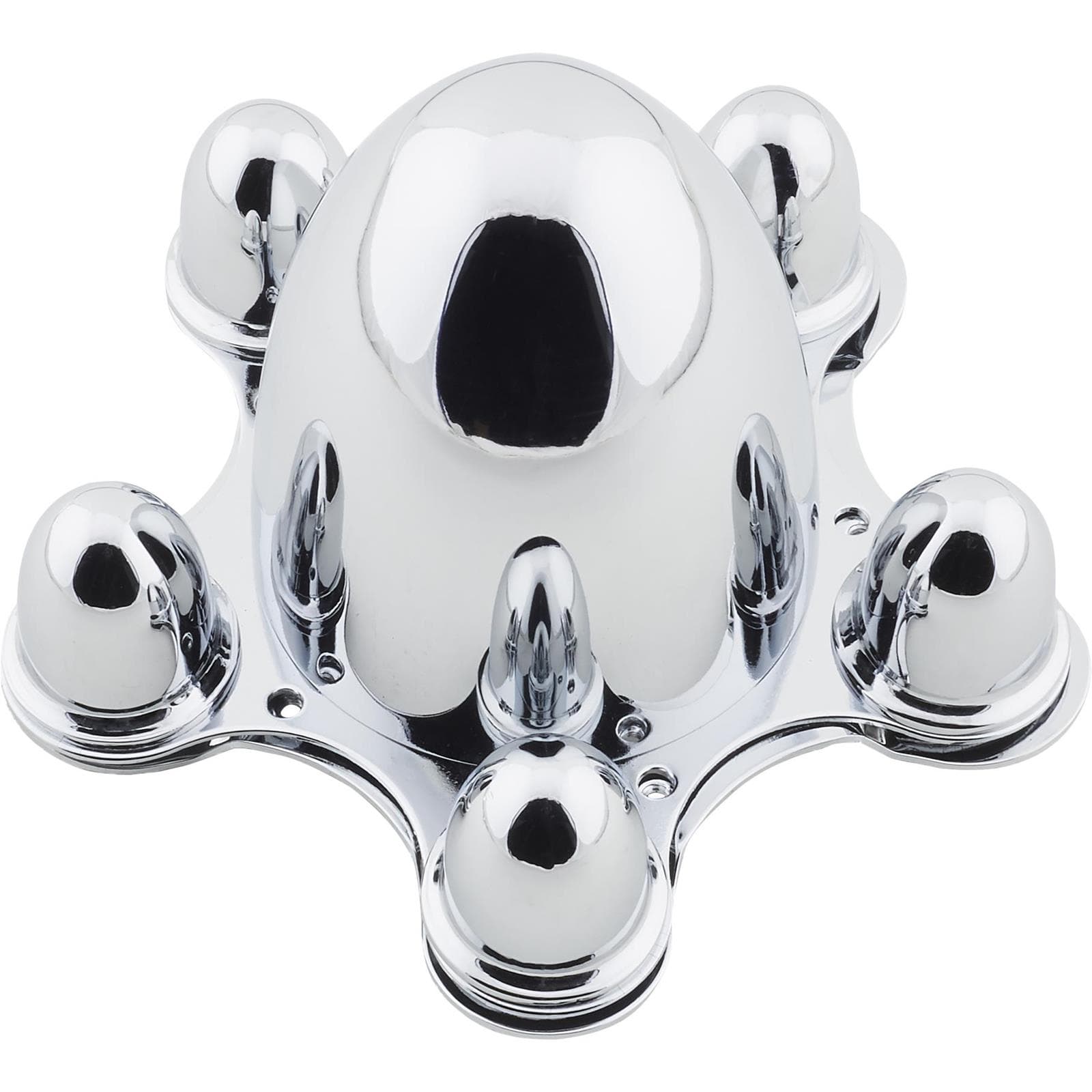 Bullet-Style Spider Cap Wheel Hub Covers, 5 on 4-3/4 Inch