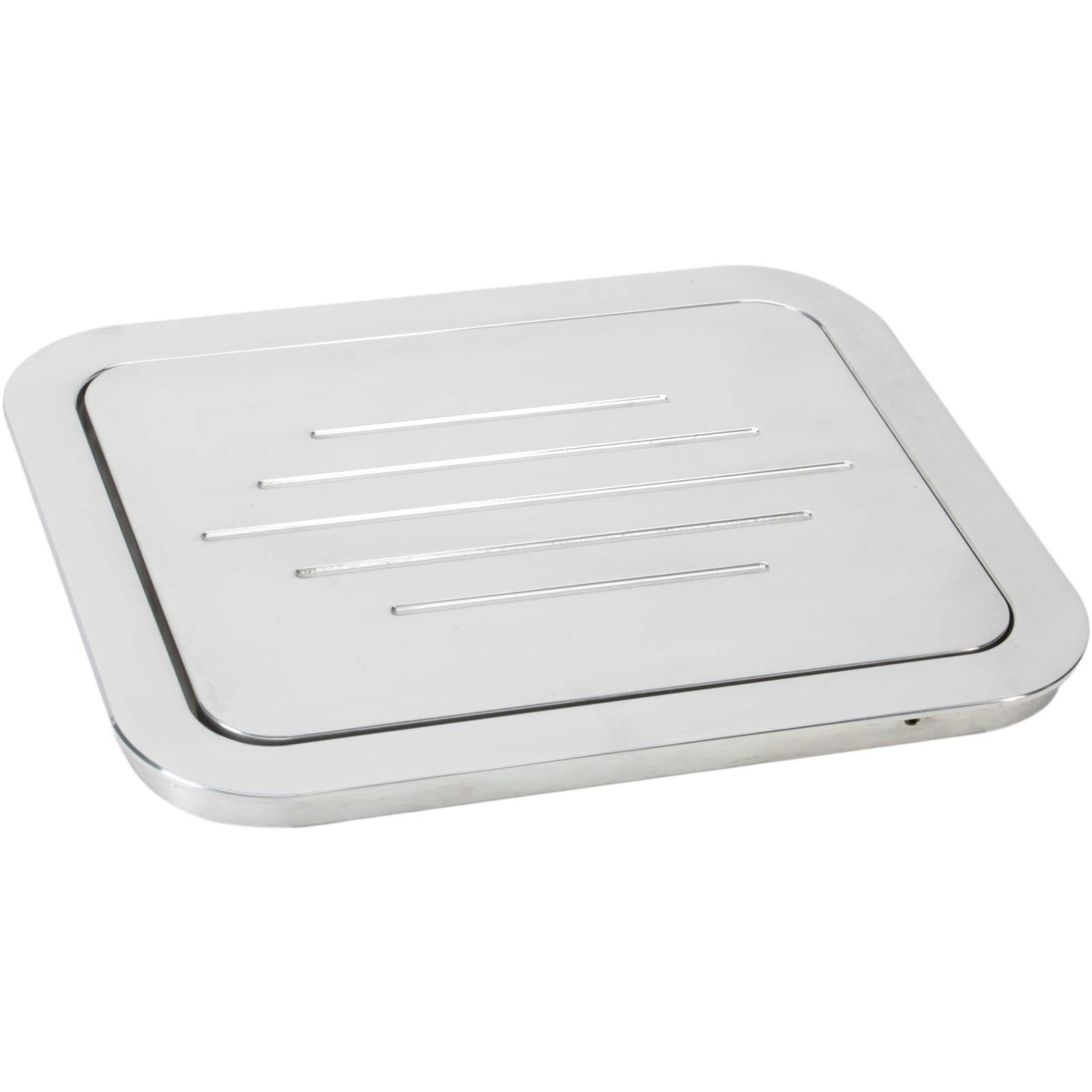 Polished Aluminum Gas Door, 5-1/4 x 6-1/2 Inch