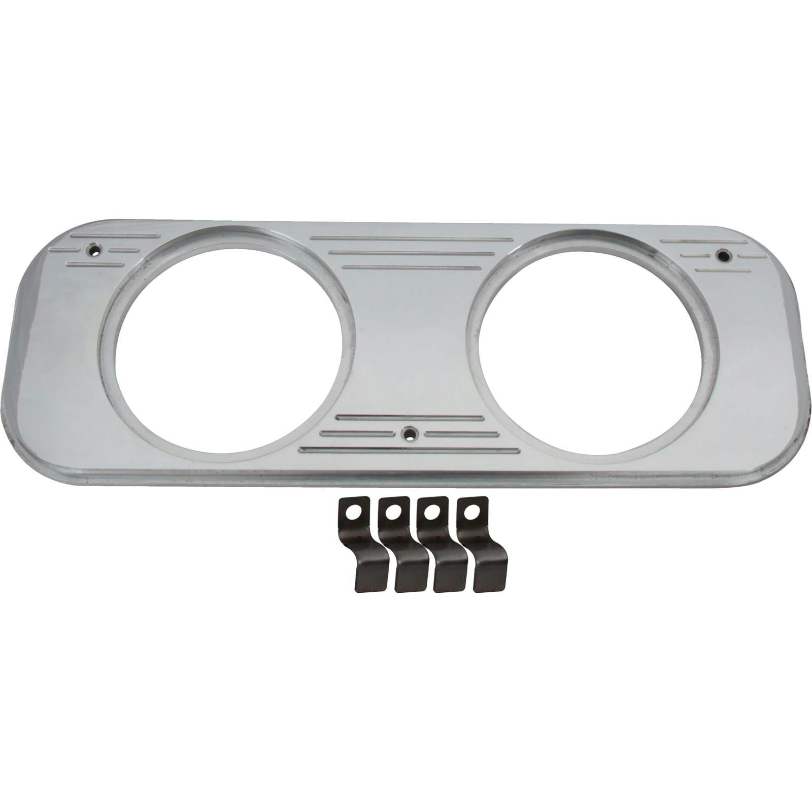 Aluminum Dual Gauge Panel, 3 Inch, 1937-38 Chevy Car