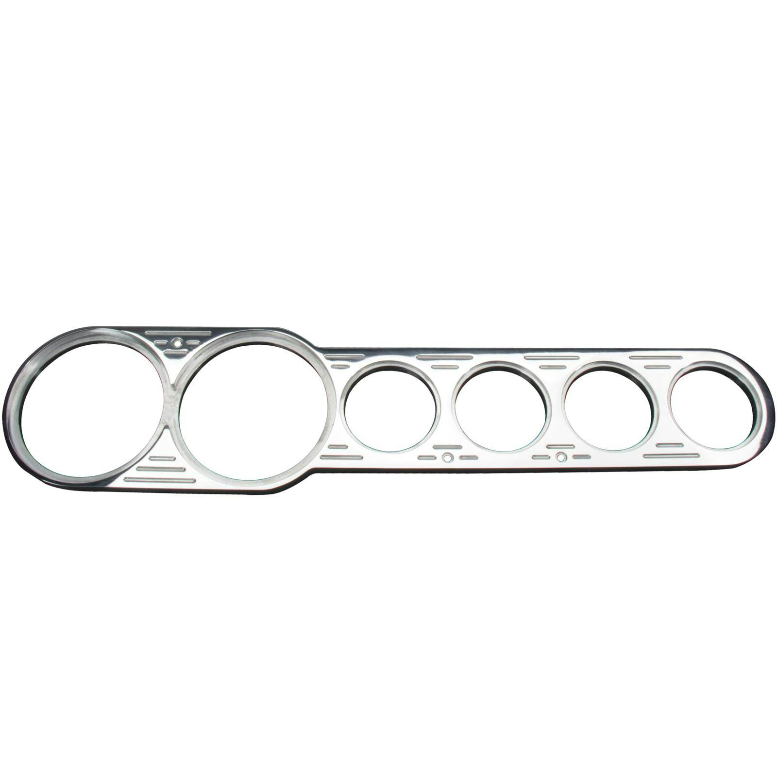 Universal Aluminum 6 Gauge Dash Panel, 3-3/8 Inch, 18 Inch