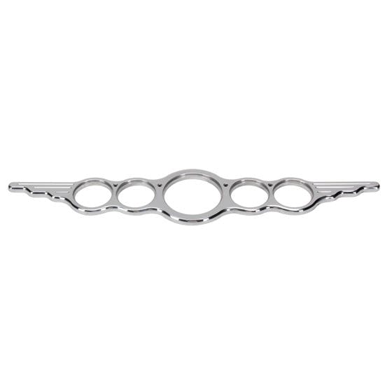Speedway Universal Wing Series 5 Gauge Dash Panel, Polished Finish