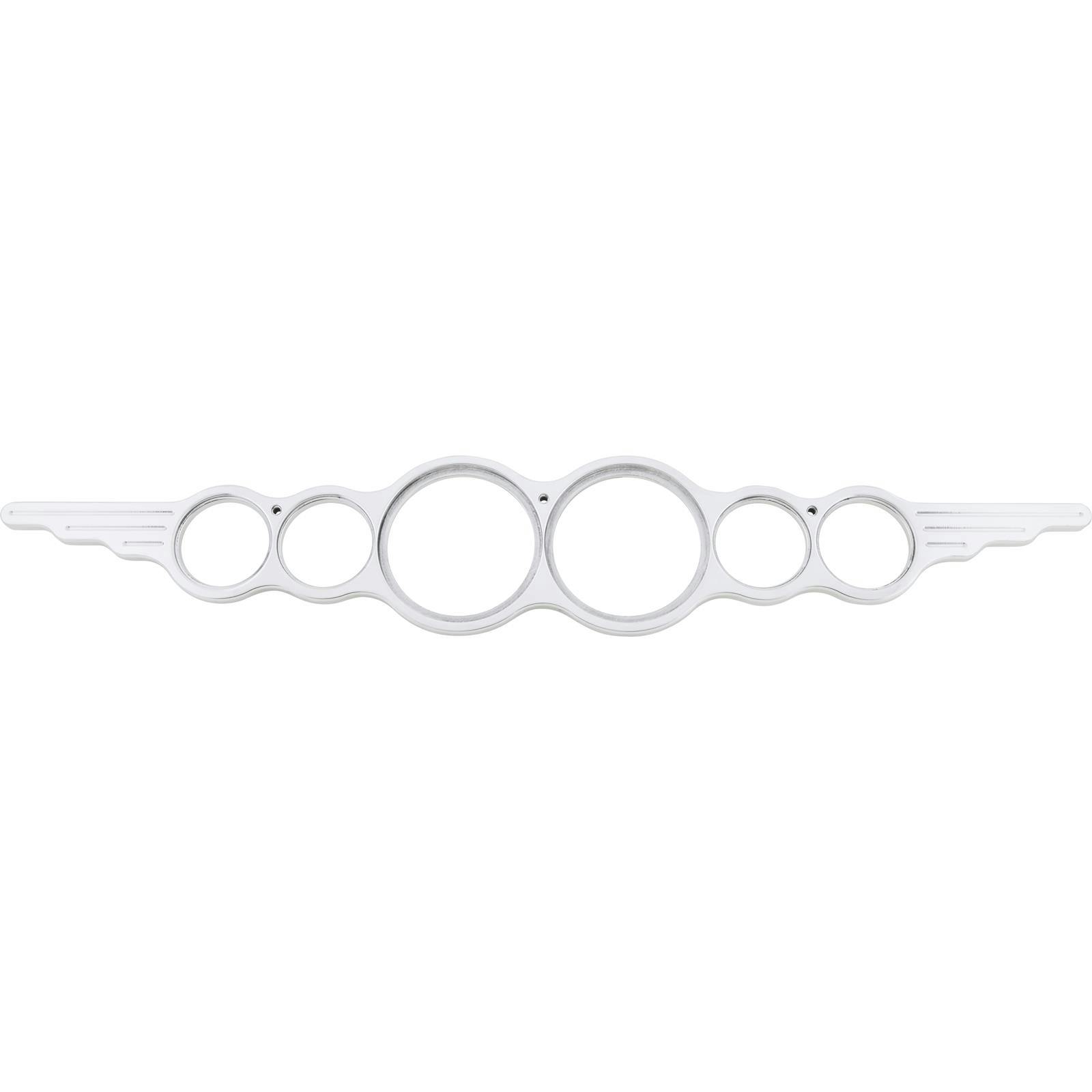 Speedway Universal Wing series 6 Gauge Dash Panel, Polished