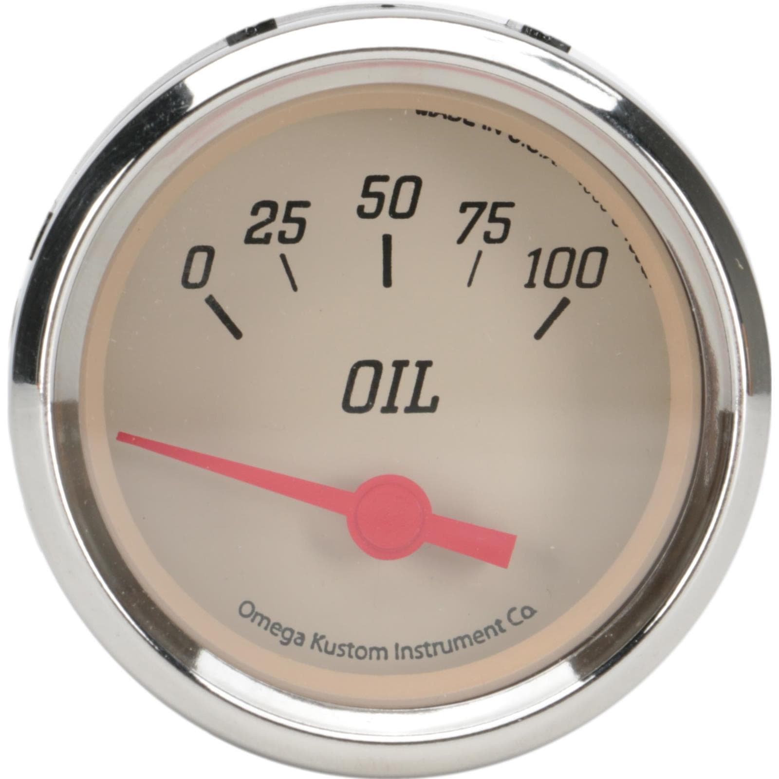 2" Oil Press. Beige W/RED P