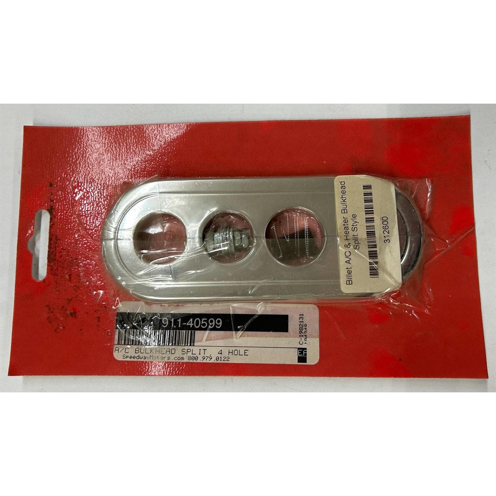 A/C Bulkhead Split, 4 Hole