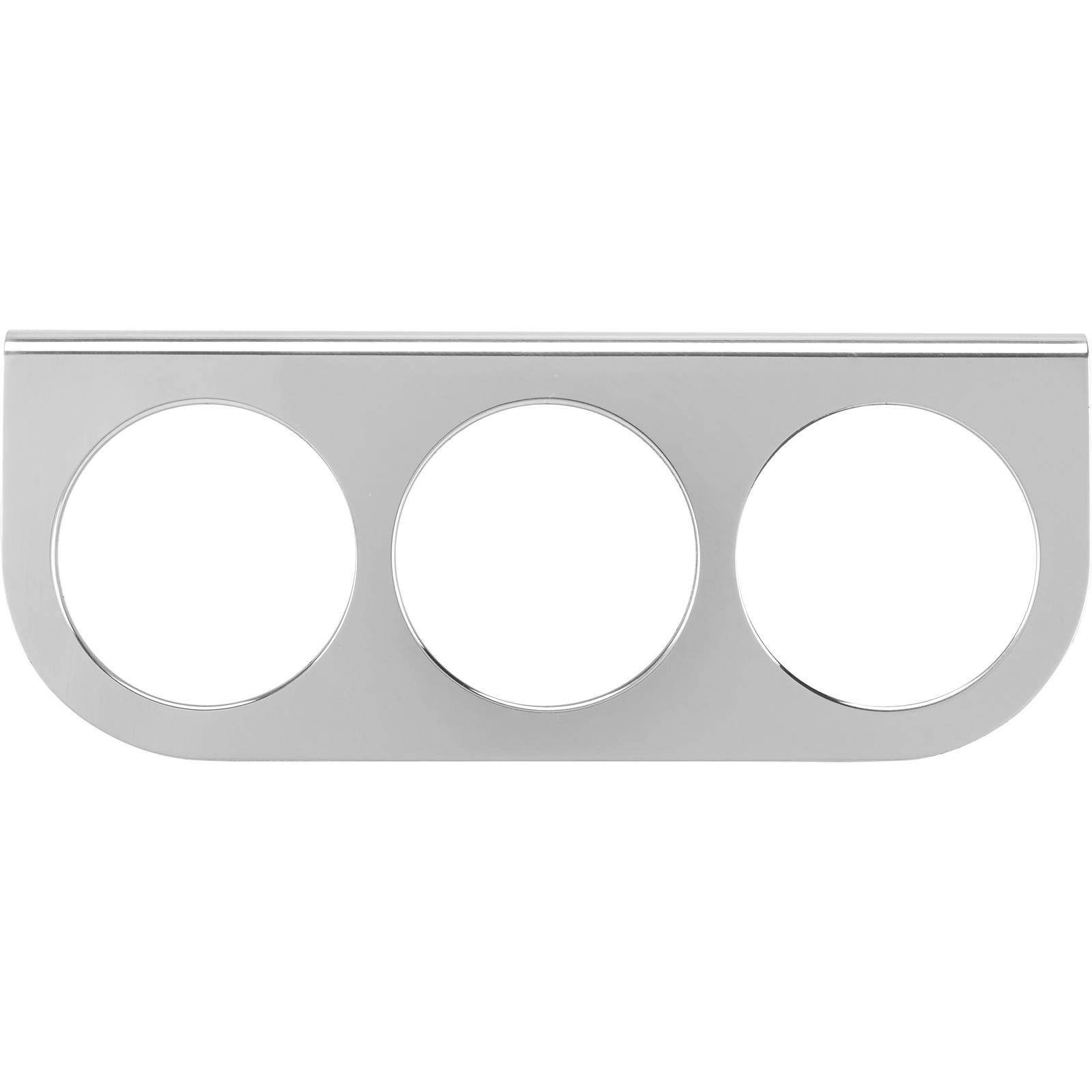 Speedway Universal Under Dash 3 Gauge Panel, Polished
