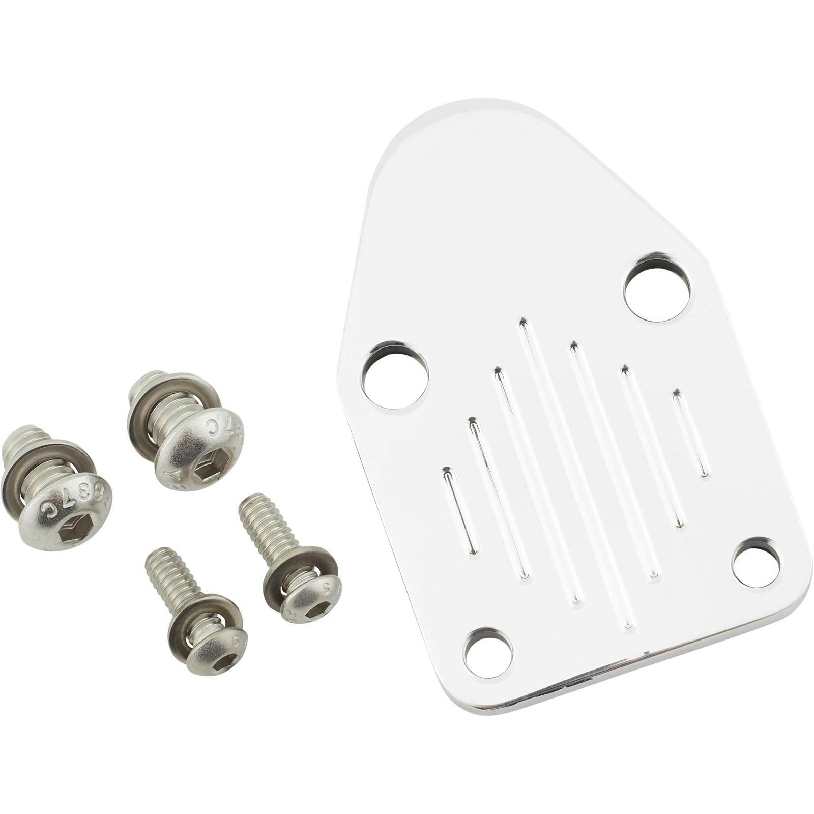 Small Block Chevy Fuel Pump Block-Off Plates, Polished