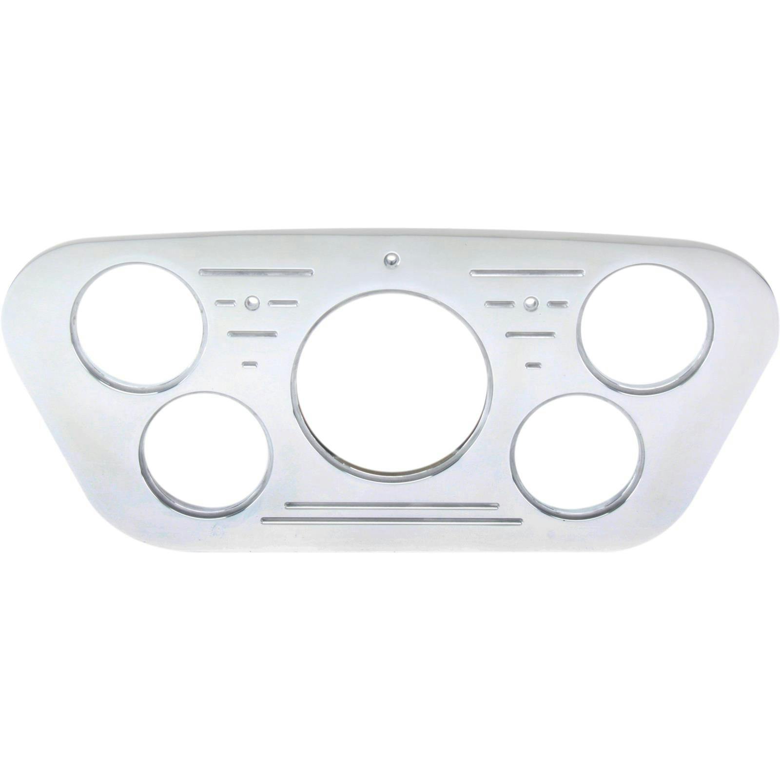 1953-55 Ford Truck Five Gauge Aluminum Dash Panel, Polished Finish
