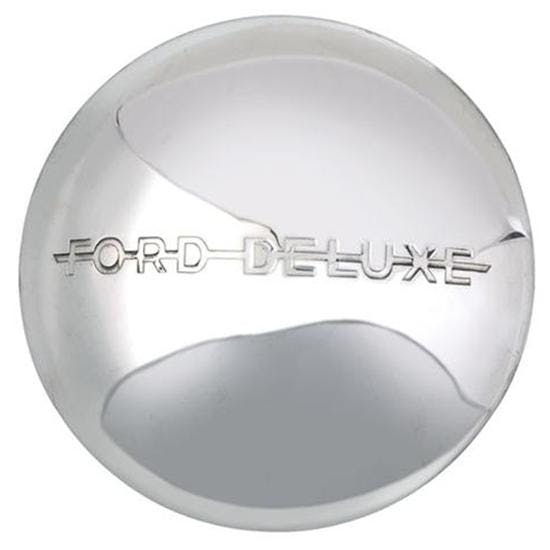 1940 Ford Deluxe Hubcap, Stainless Steel
