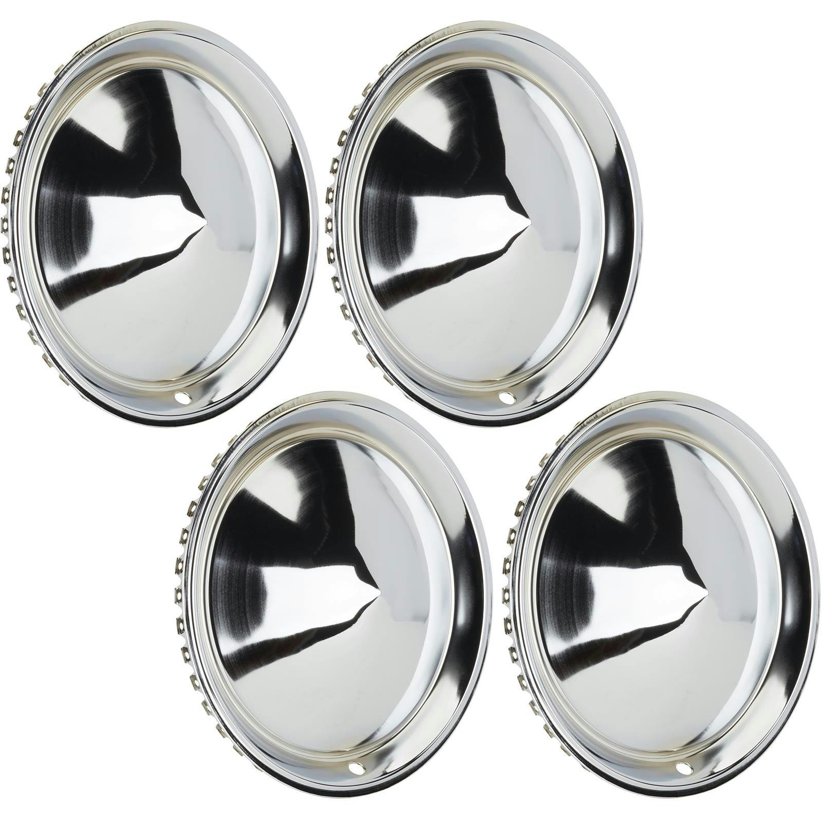 1957 Plymouth Cone Style Hubcaps, 15 Inch, Chrome, Set of 4