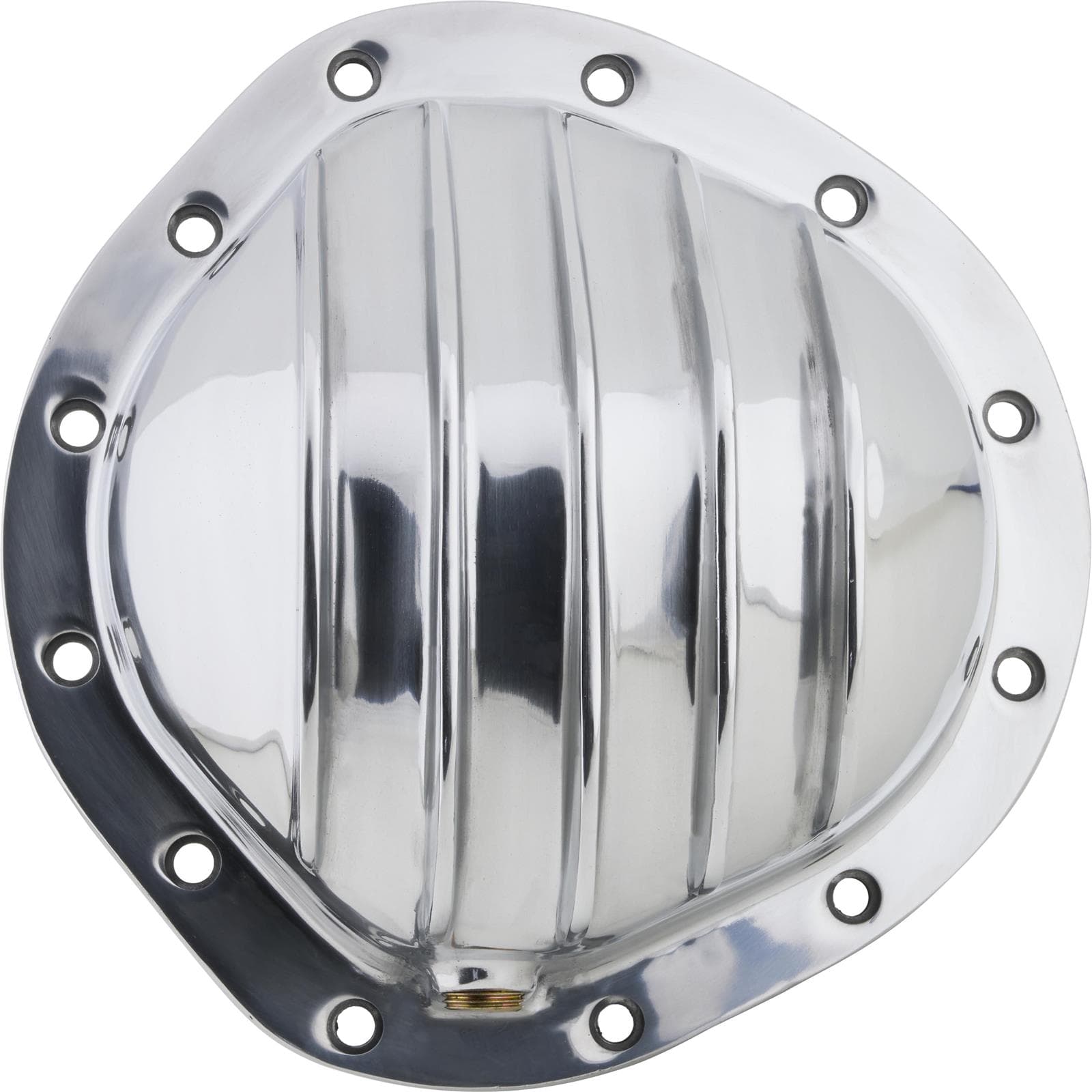 Finned Pol Alum Rearend Differential Cover, GM Truck, 8.75 In 12 Bolt