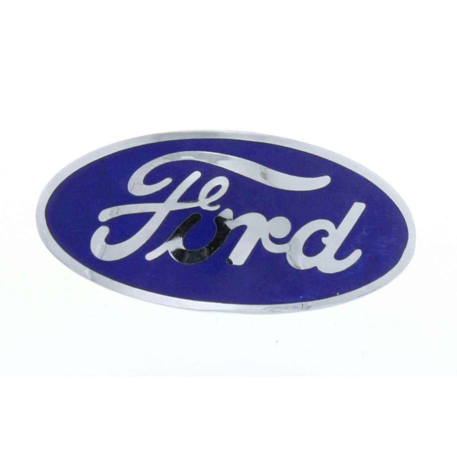 Blue Porcelain Ford Radiator Emblem for 1932 Car, 1932-35 Pickup