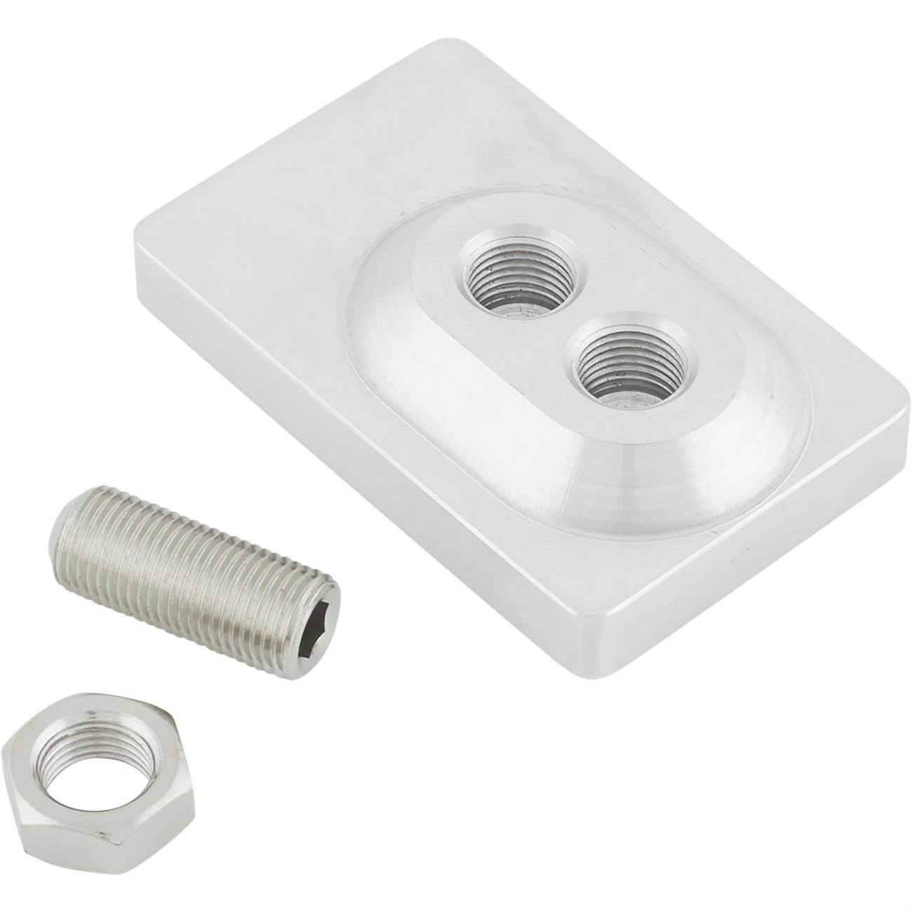 Speedway Universal Polished Aluminum Brake Pedal Pad