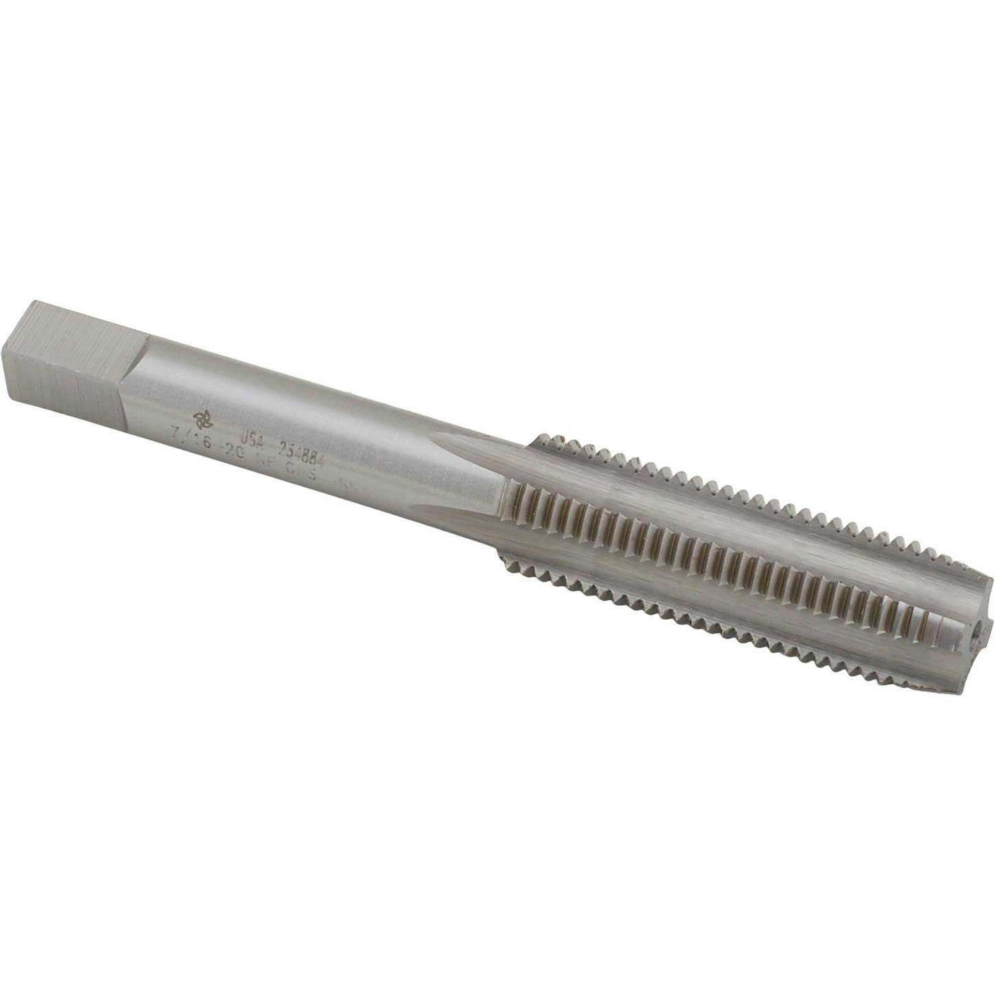Industrial Tap, 7/16 Inch-20 SAE, Right Hand Thread