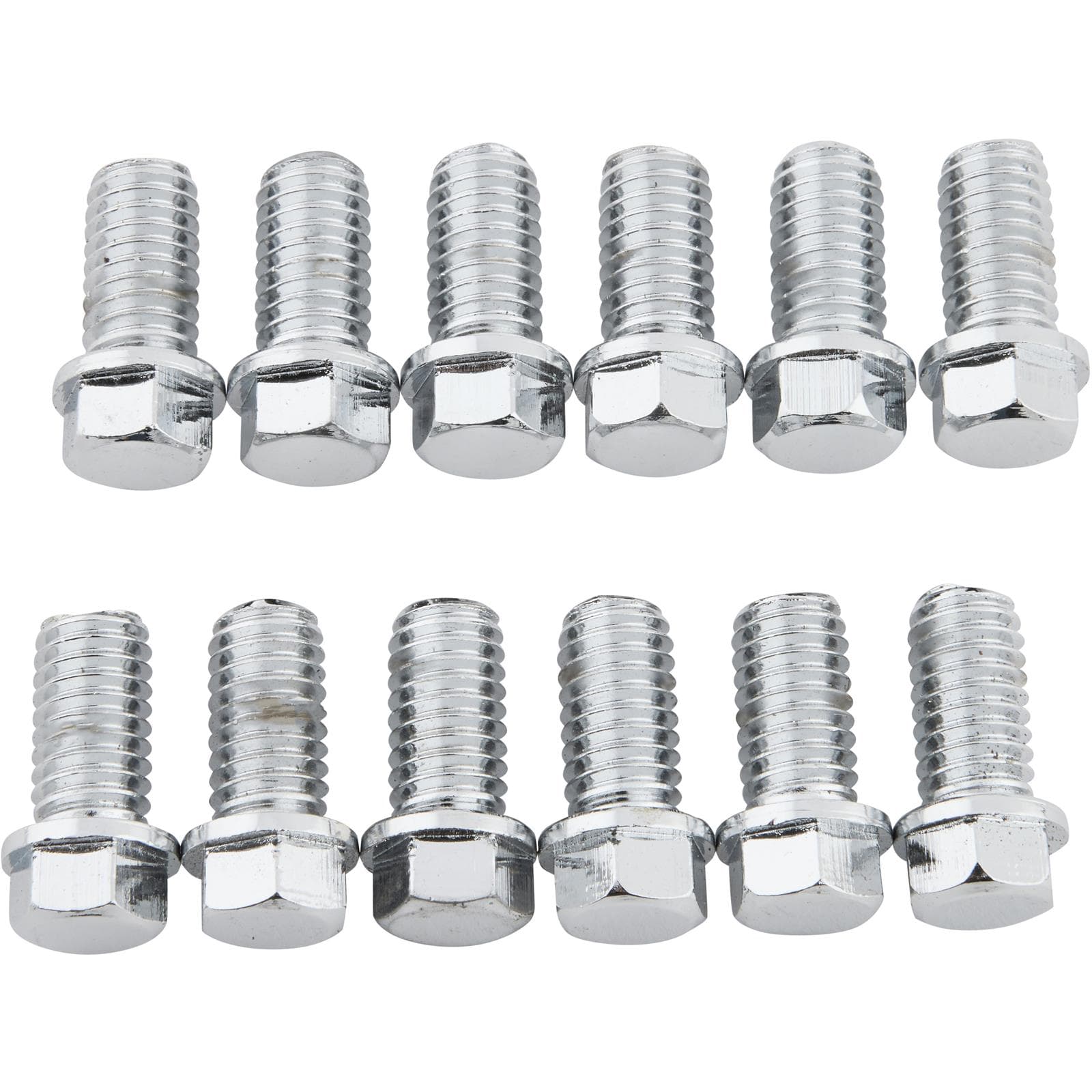 King Chrome Hex Header Bolts, 3/8-16 x 3/4 Inch, Set/12