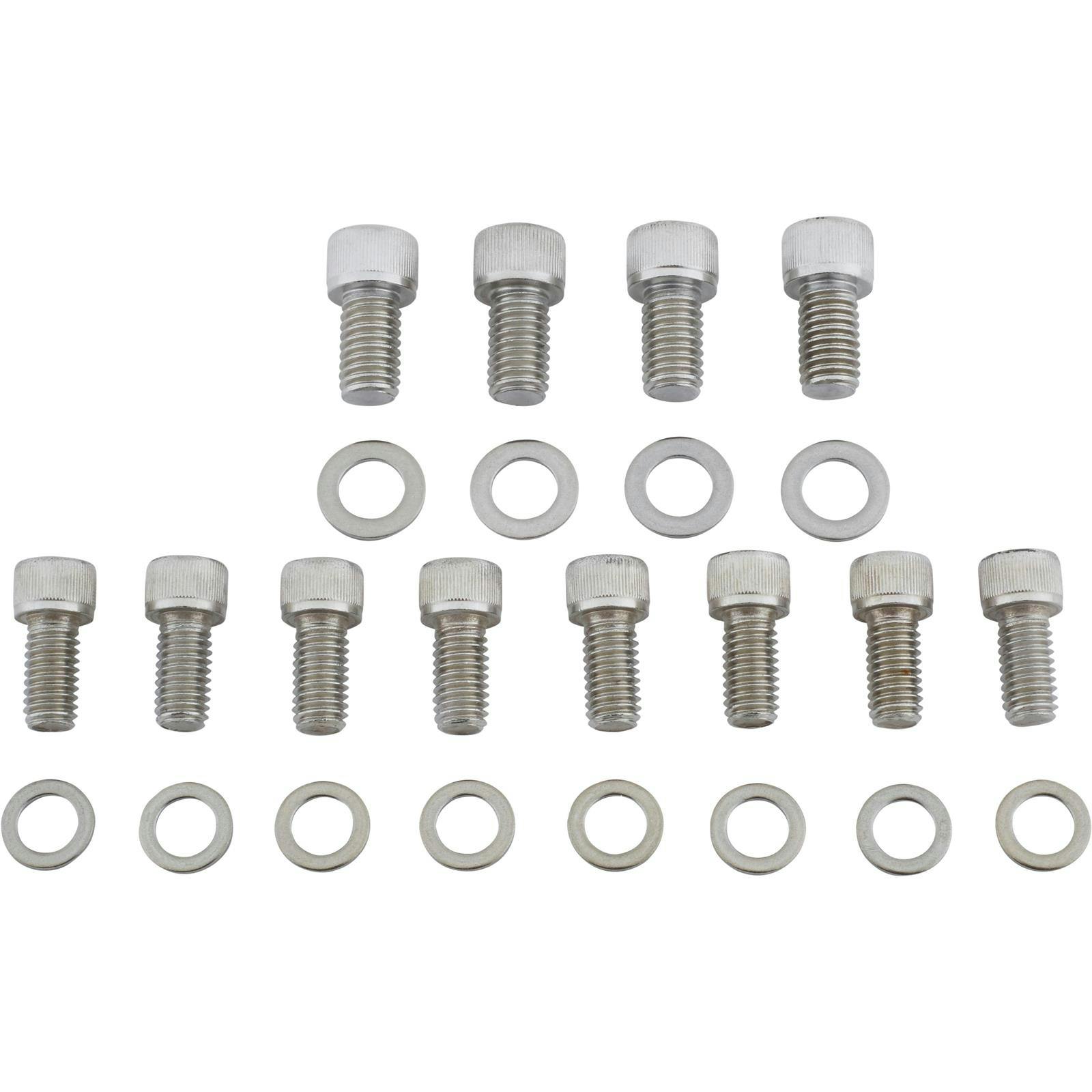 Stainless Steel Flathead Ford V8 Tube Header Bolts, Set/12