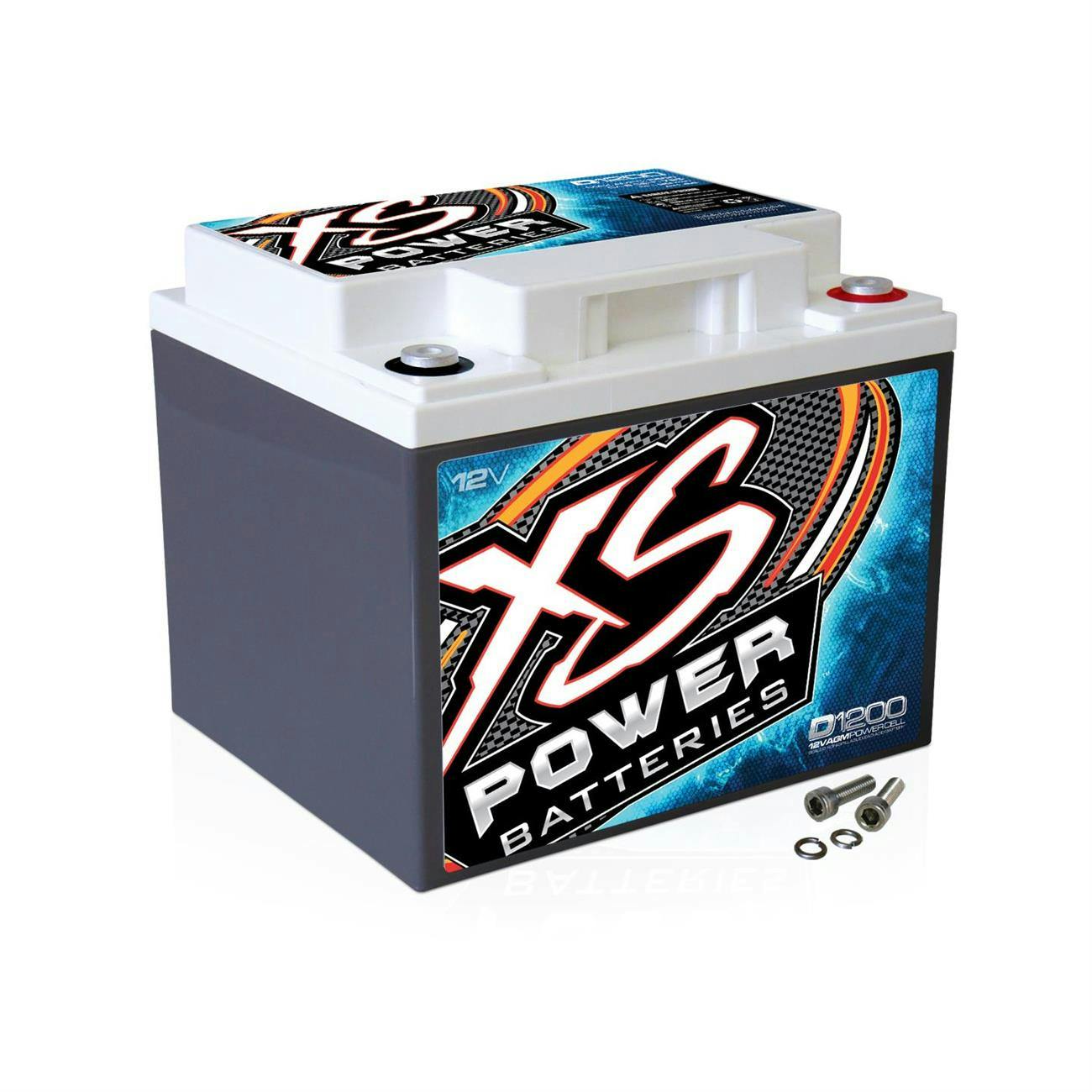 XS Power D1200 12 Volt Deep Cycle AGM Battery, 7.8 x 6.69 x 6.54 Inch