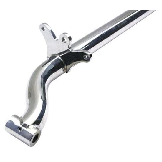 Spring Behind Front Tube Axle, Ford Spindle, 4 Inch Drop, Chrome