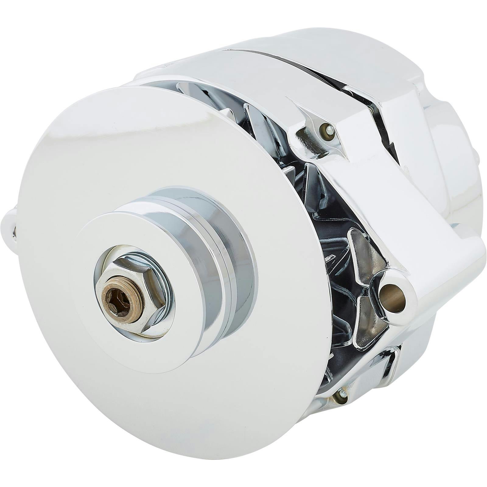 King Chrome 1963-68 GM Alternator, 4-Wire Ext Regulator, 80 Amp